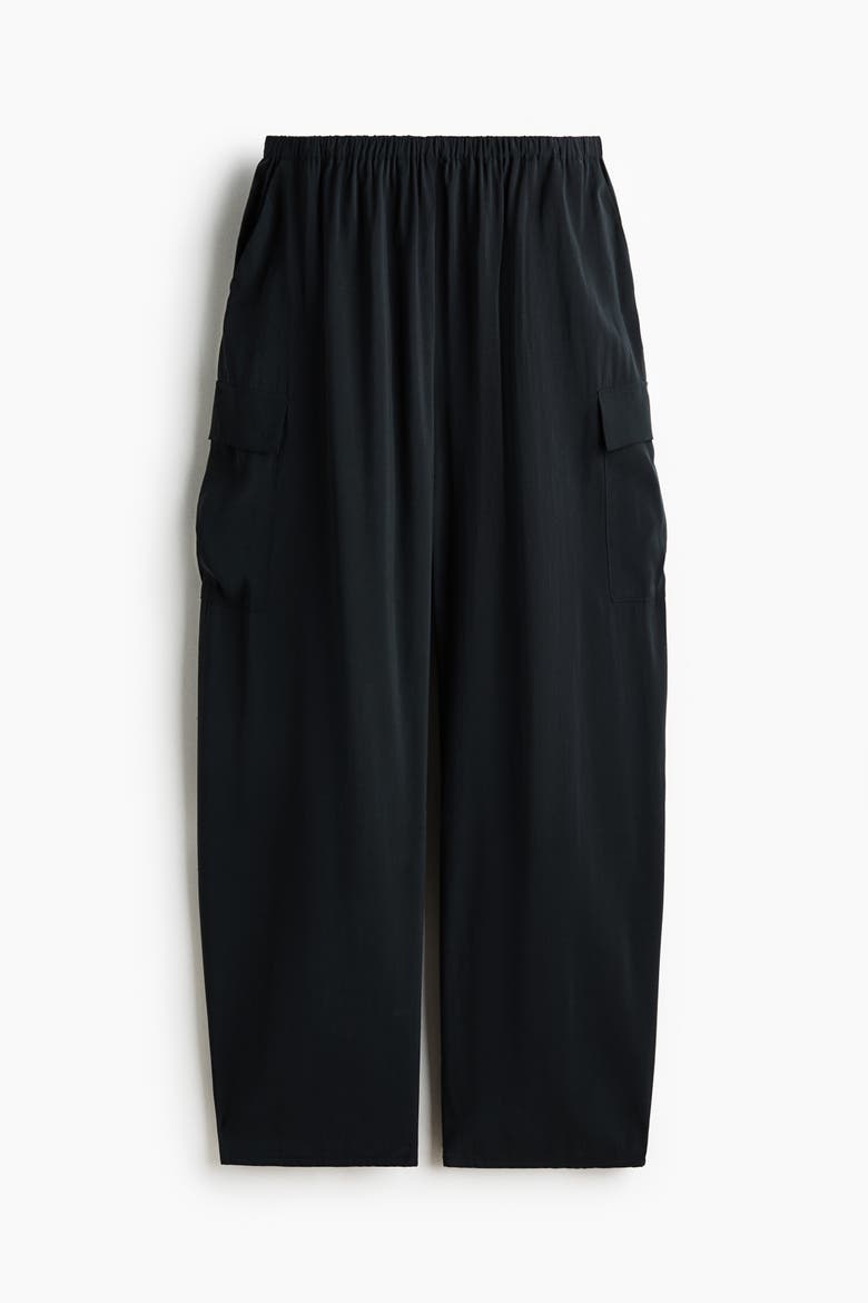 Viscose-blend Pull-on Pants, Alternate, color, Dark gray