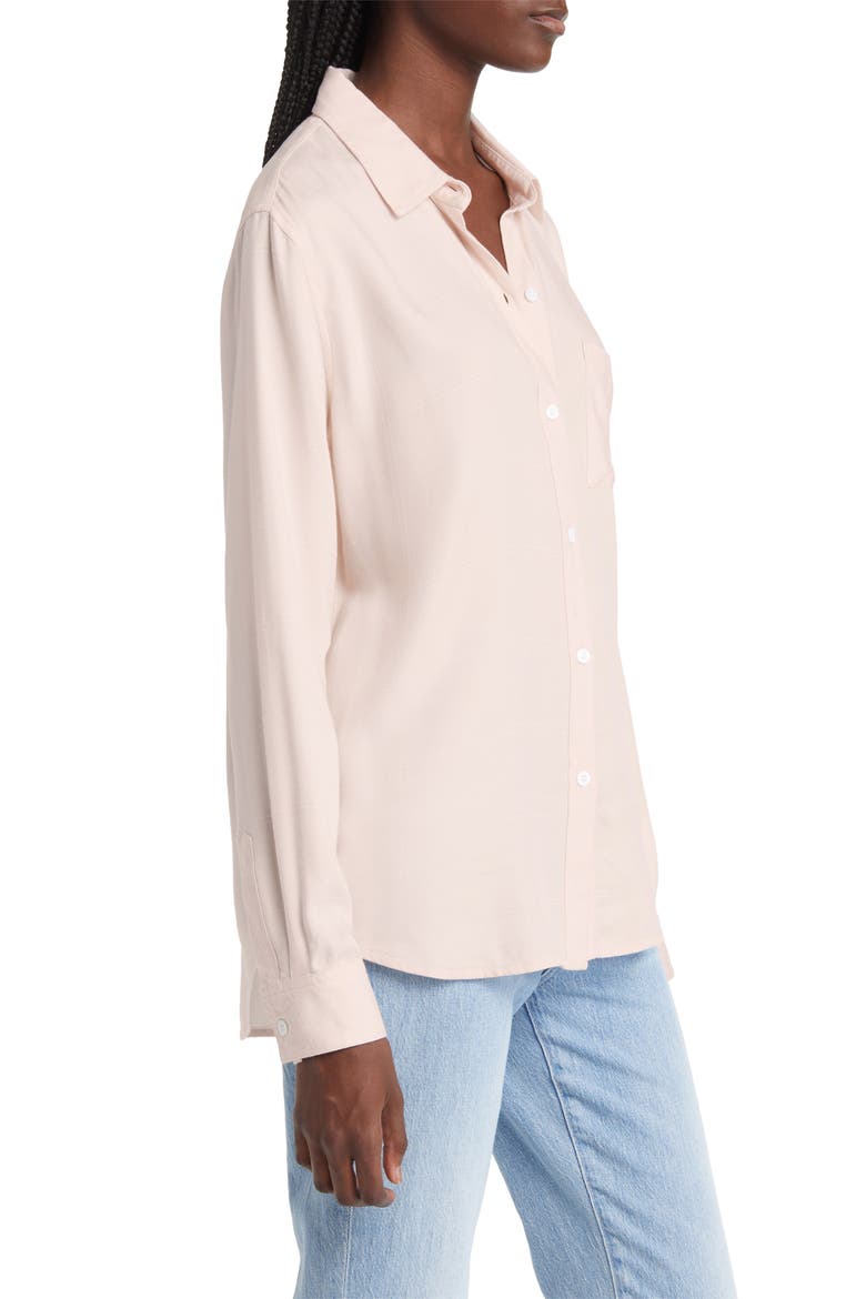Hunter Button-Up Shirt, Alternate, color, ROSEWATER