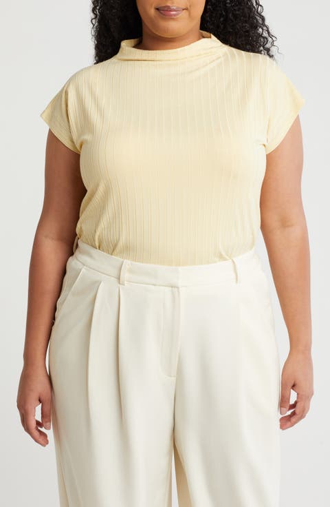 Funnel Neck Top (Plus)