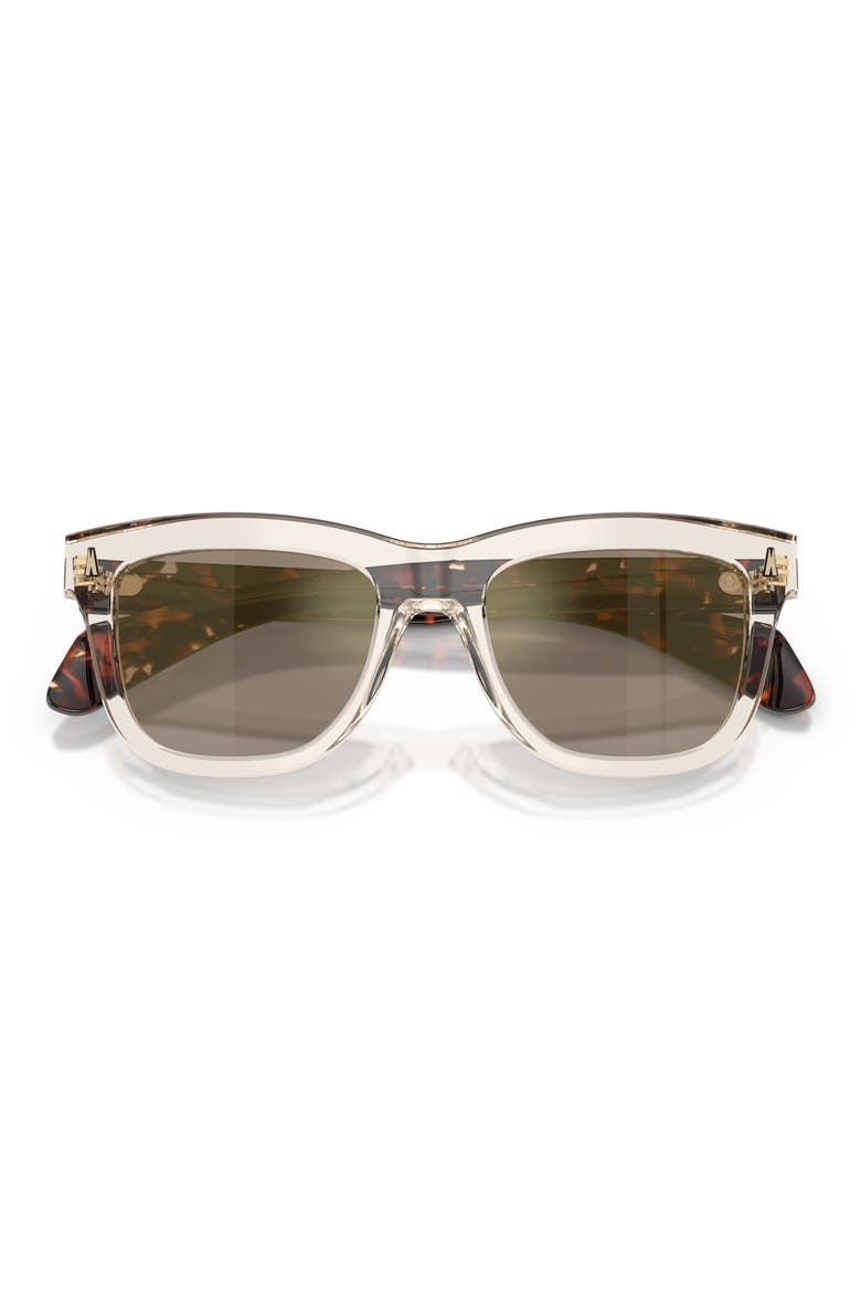 Bronzz 52mm Pillow Sunglasses, Alternate, color, BUTTER / MIRROR GOLD