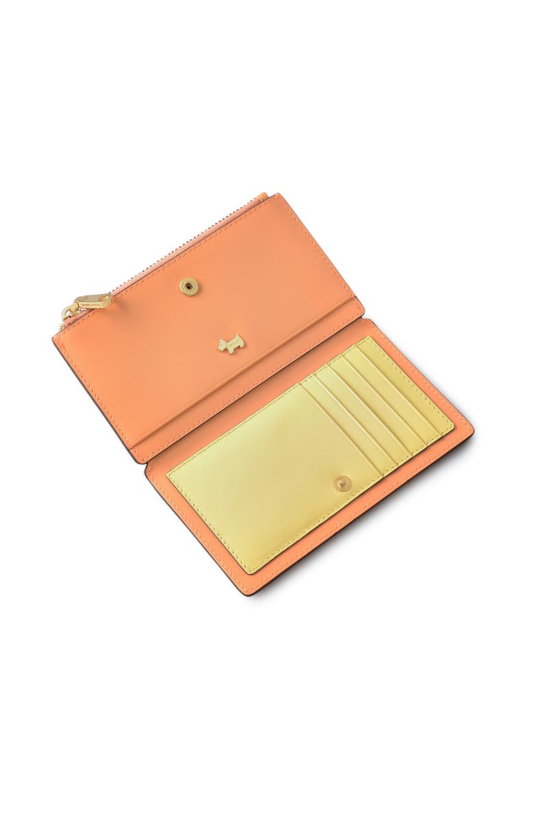 Radley Coin Street - Paradise Palms Medium Ziptop Wallet, Alternate, color, Peach Cobbler