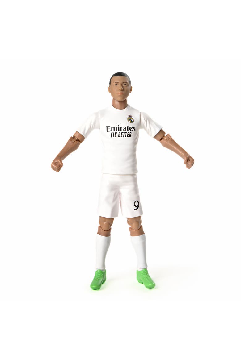 SOCKERS Real Madrid CF Kylian Mbappé 8" Collectible Soccer Action Figure, Alternate, color, White