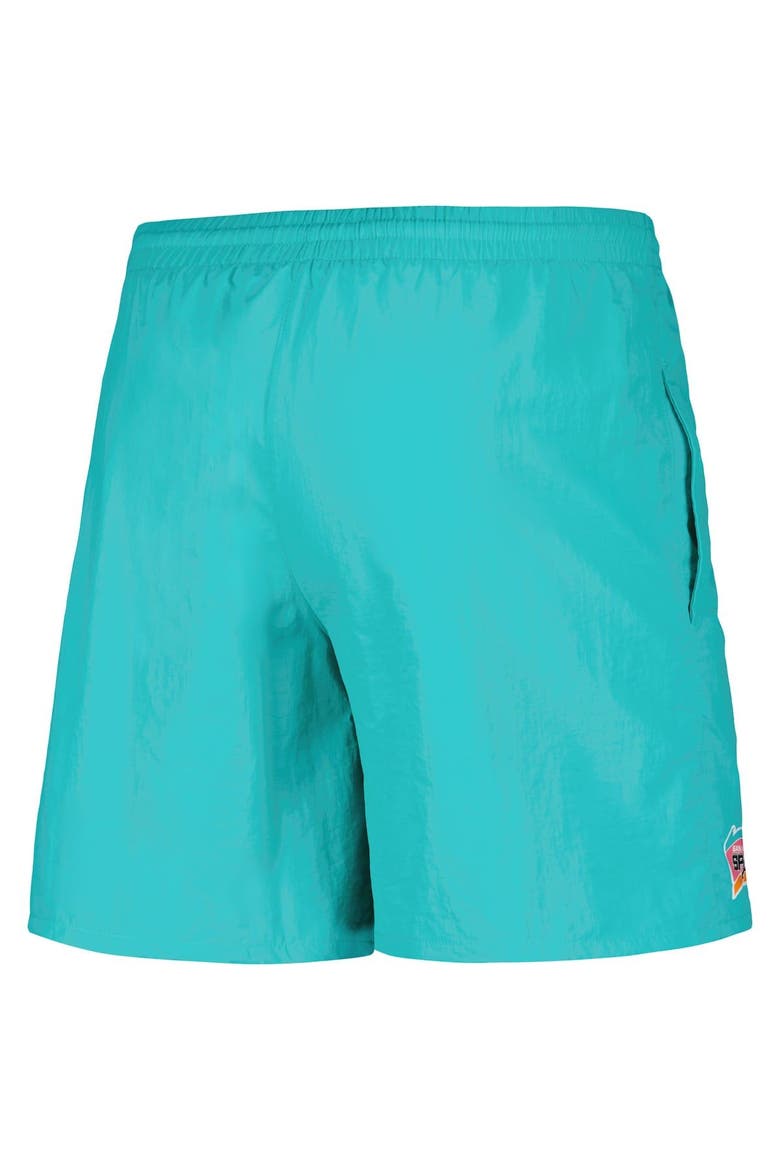 Men's Mitchell & Ness Teal San Antonio Spurs 5x Champions Heritage Shorts, Alternate, color, Teal
