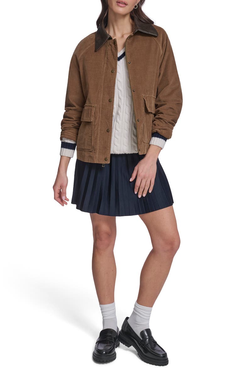Shorty Barn Coat, Alternate, color, LIGHT BROWN