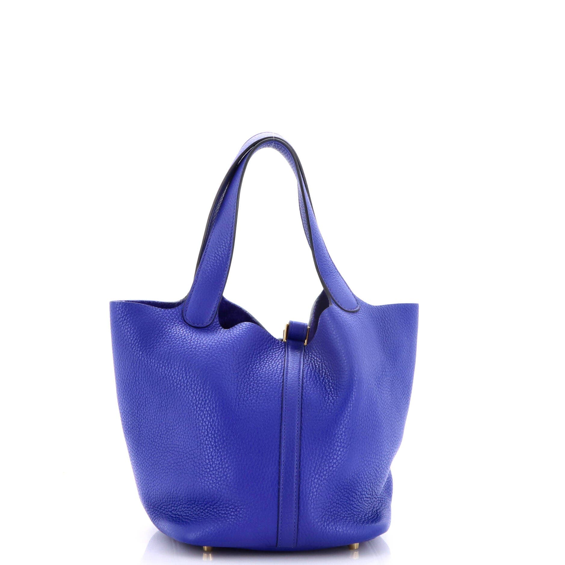 Picotin Lock Bag Clemence MM, Alternate, color, Blue