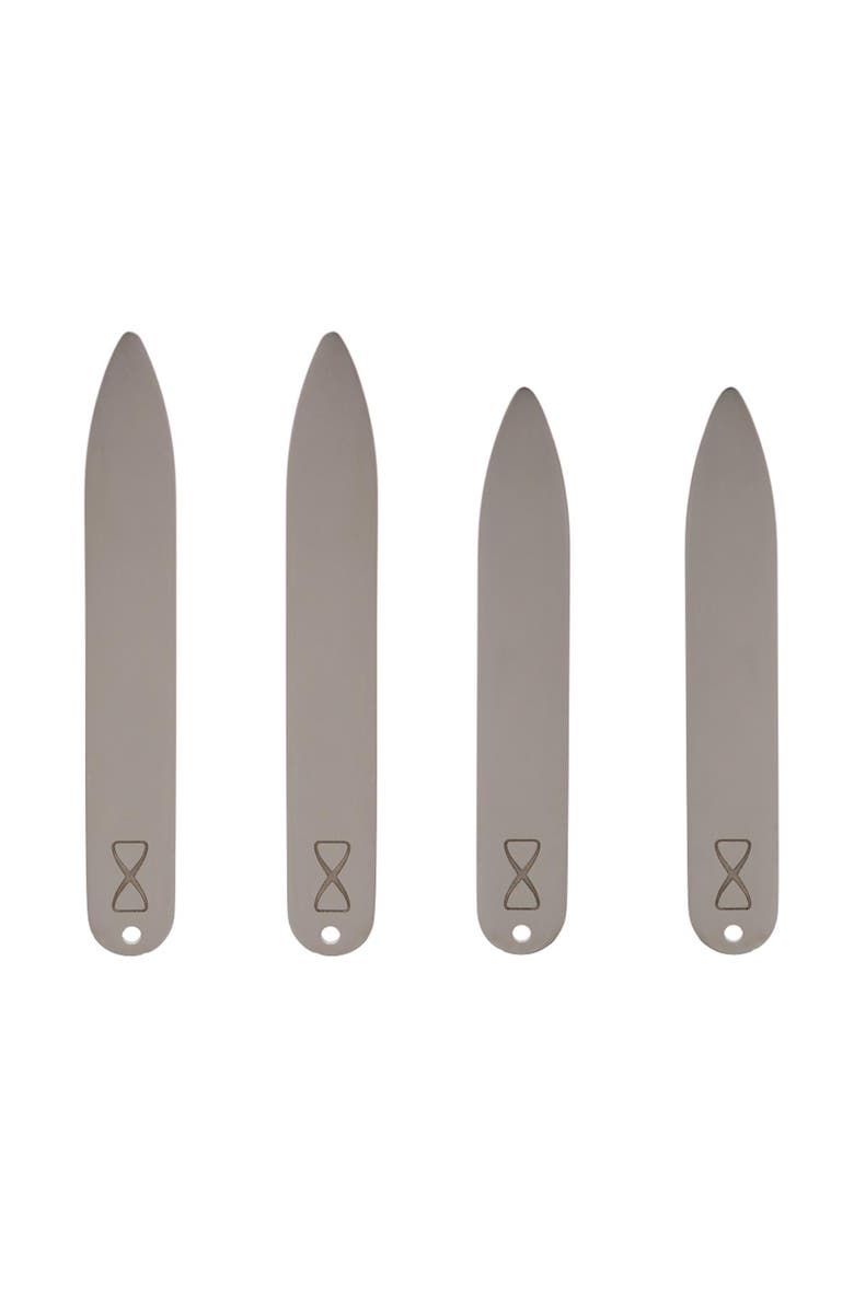 Trafalgar Sutton Stainless Steel Collar Stays, Alternate, color, Silver