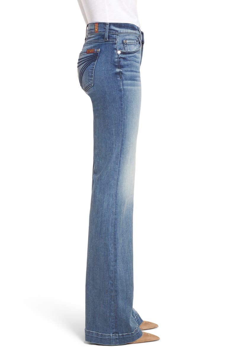 7 For All Mankind <sup>®</sup> Tailorless Dojo Wide Leg Jeans, Alternate, color, 