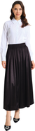 Mizalle Waisted Pleated Midi Skirt