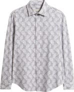 Bugatchi James OoohCotton® Abstract Print Button-Up Shirt