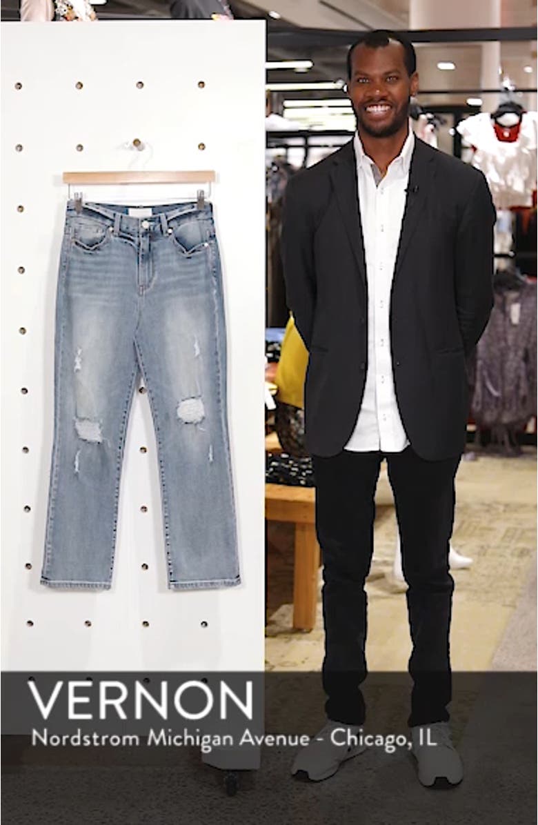 Haven Super High Rise Straight Leg Jeans, sales video thumbnail
