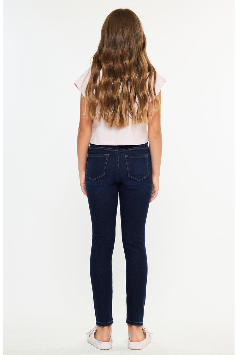 Crystal High Rise Ankle Skinny Jeans, Alternate, color, Dark Wash