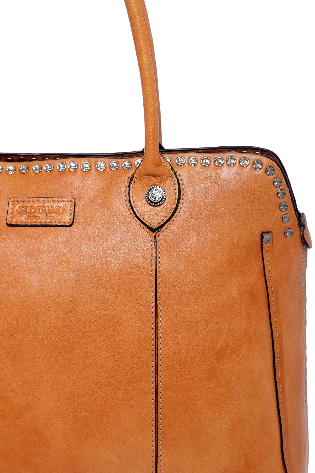 OLD TREND Soul Stud Leather Satchel Bag, Alternate, color, 