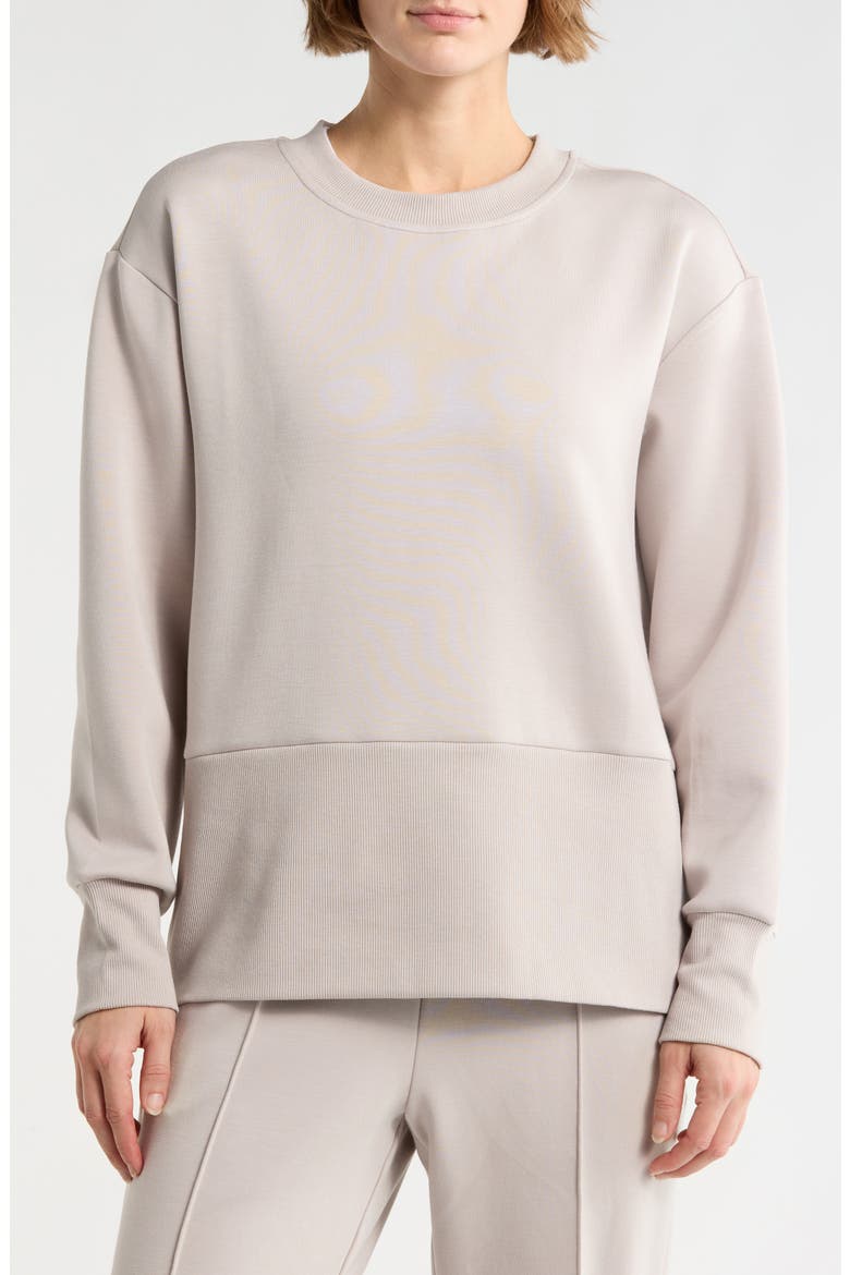 Scuba Fleece Crewneck Sweatshirt, Main, color, SHADOW ROCK