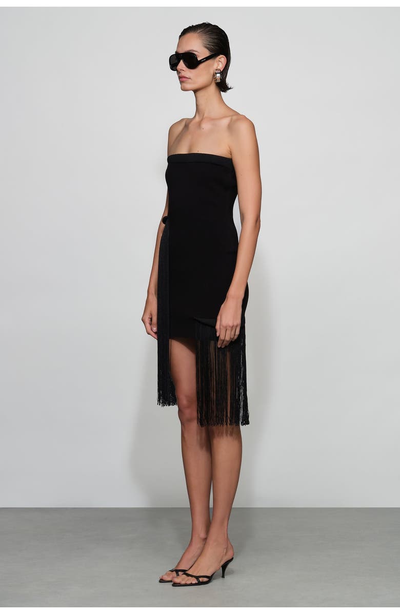 Et Ochs Suki Knit Mini Dress, Alternate, color, Black