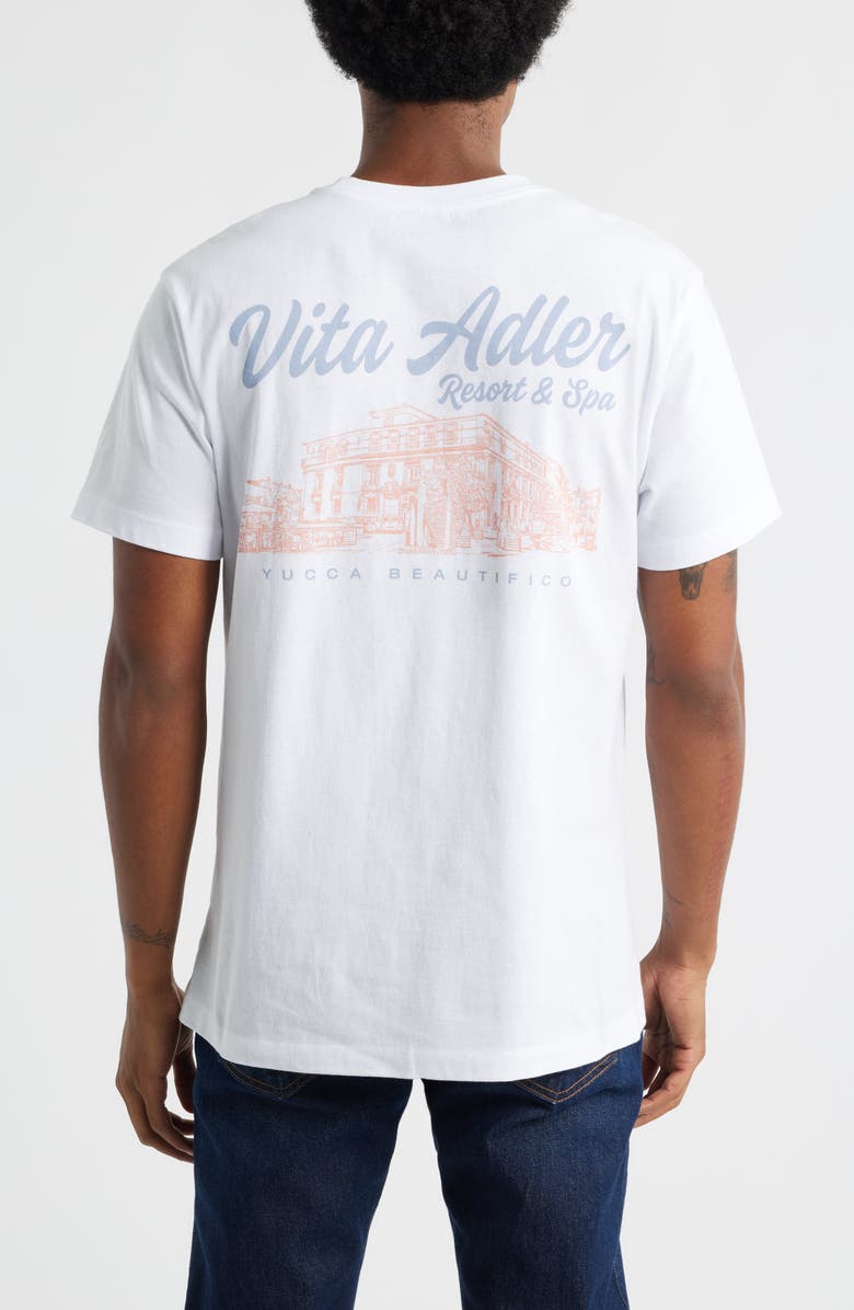 The Forecast Agency Vita Adler Cotton Graphic T-Shirt, Alternate, color, White