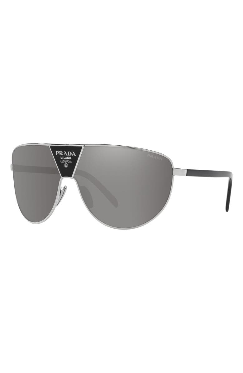 Prada 37mm Rectangular Sunglasses, Alternate, color,