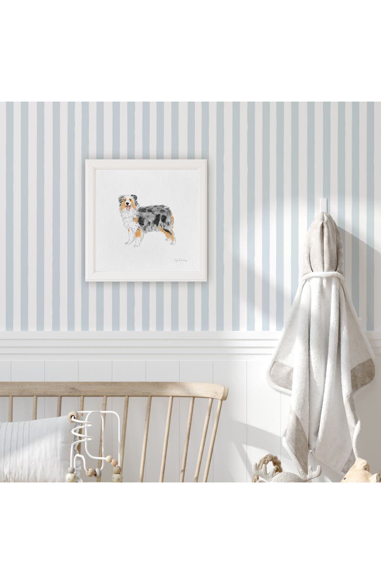 Ramus & Co Aussie Dog Framed Museum Quality 12" x 12" Art Print, Alternate, color, Multicolored