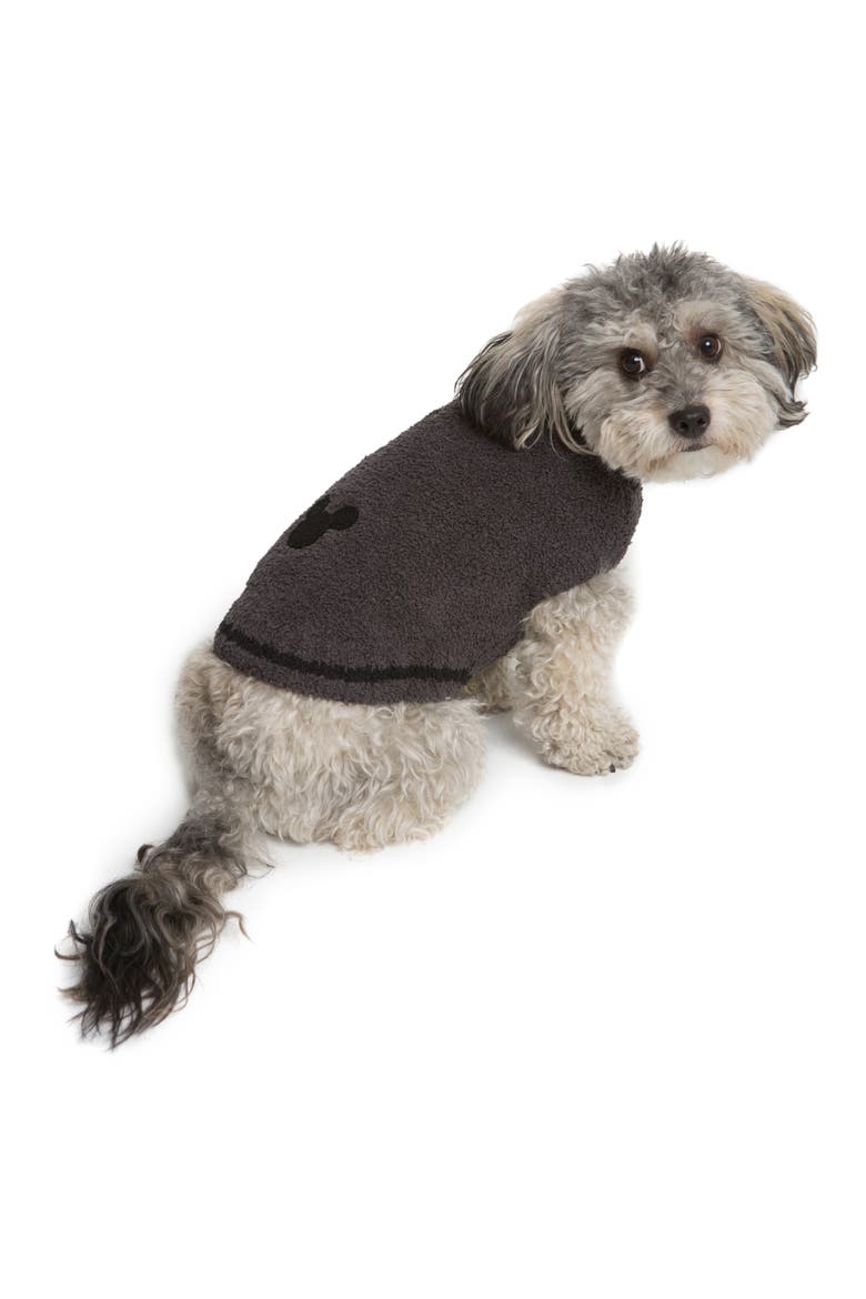 x Disney CozyChic™ Mickey Mouse Pet Sweater, Alternate, color, CARBON/ BLACK