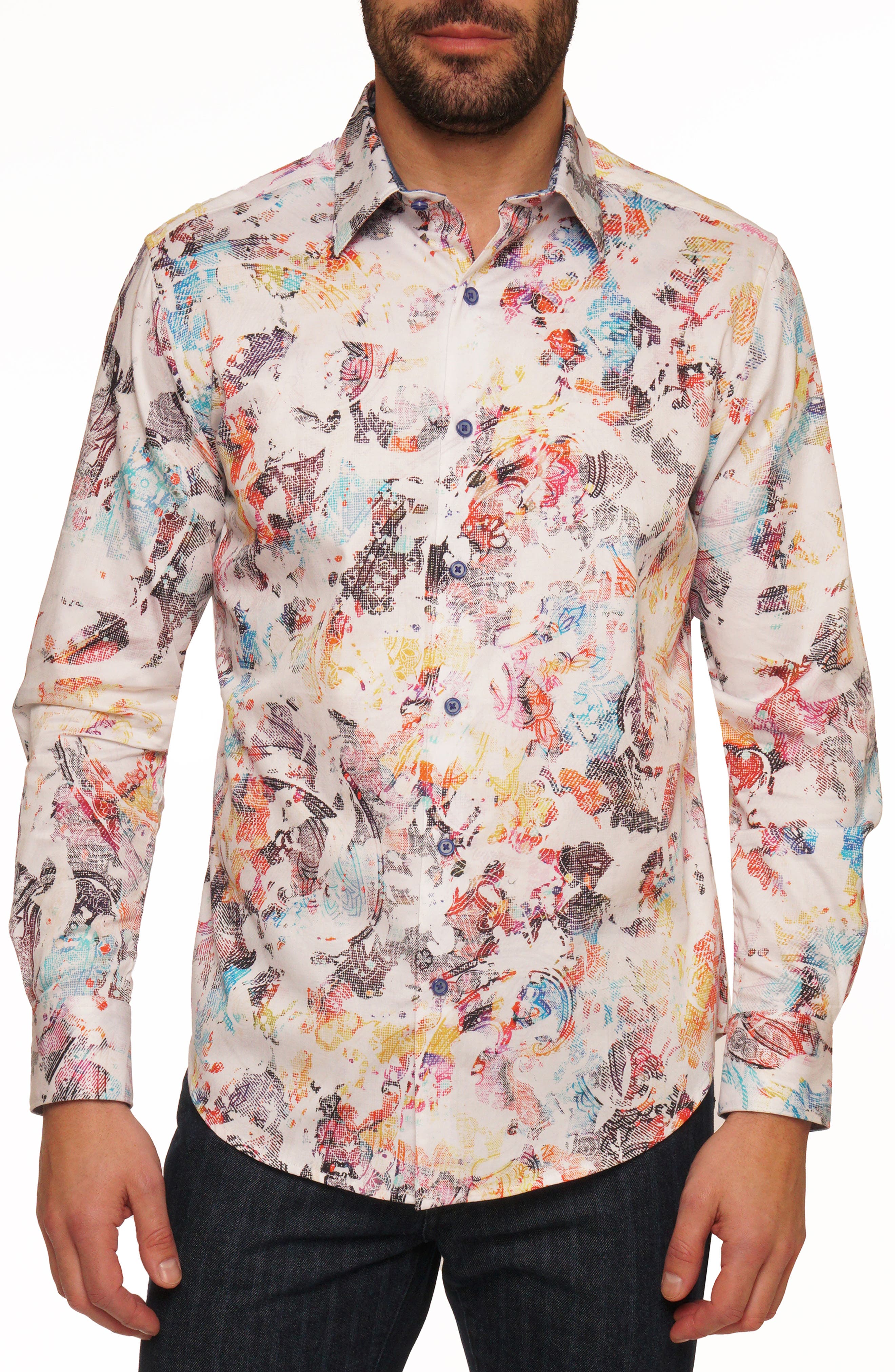 Robert Graham Splash of Color Button-Up Shirt