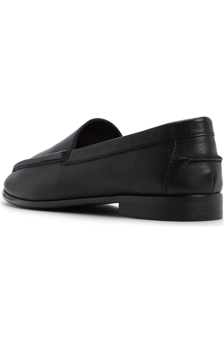 ALDO Ambar Leather Loafer, Alternate, color, Black
