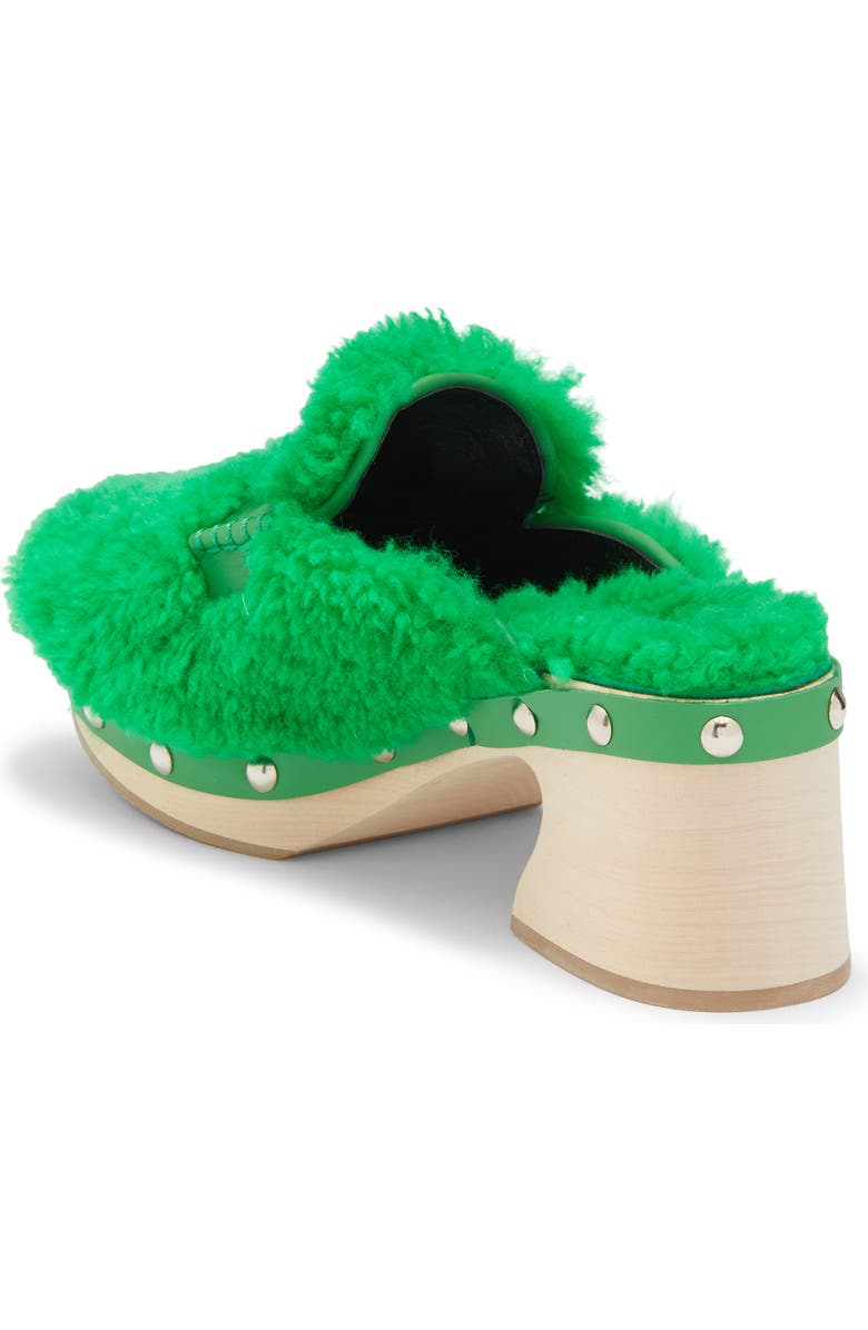 Longchamp Fleece Clog, Alternate, color, Lawn