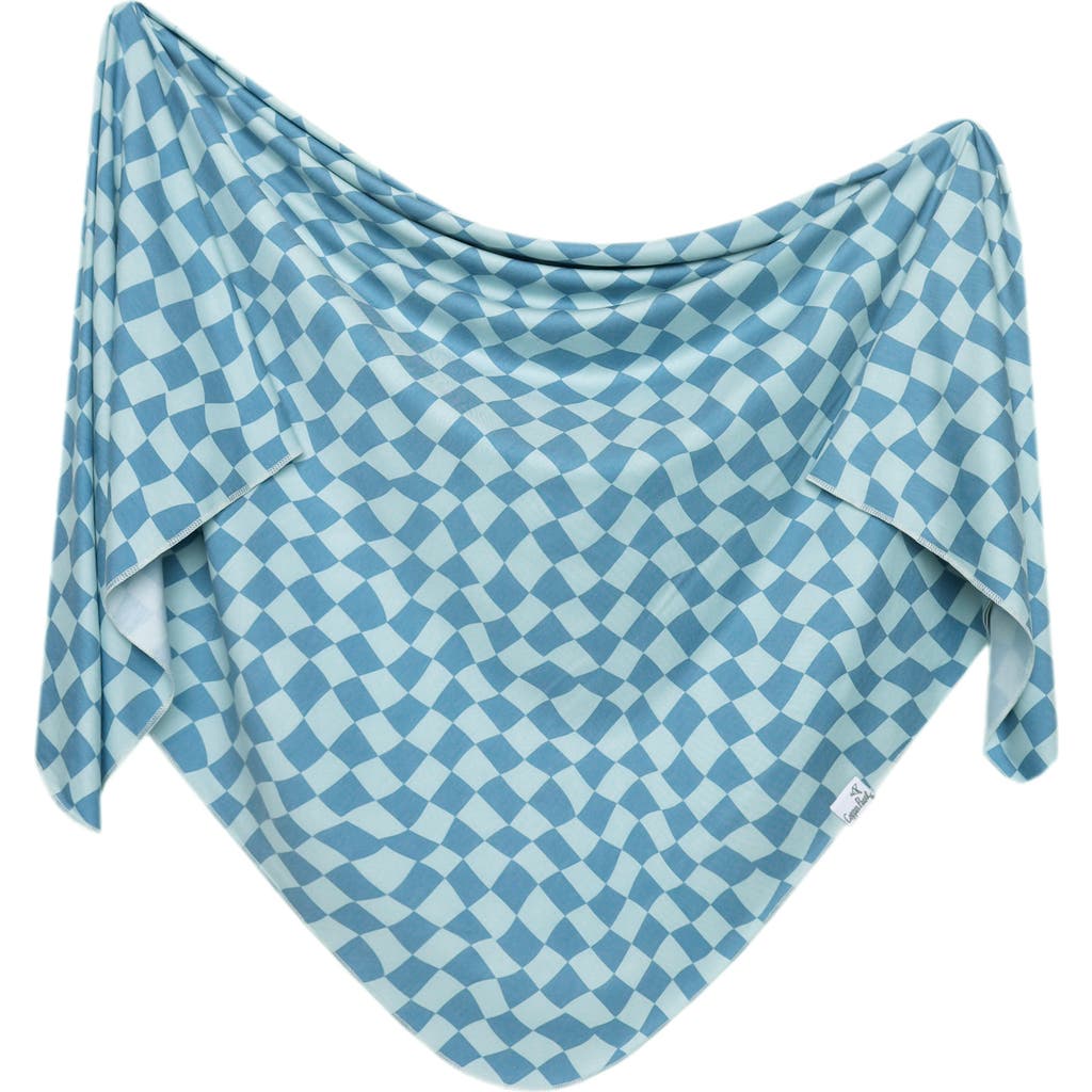 Copper Pearl Boone Swaddle Blanket In Blue