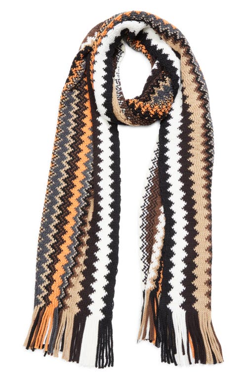 Missoni Zigzag Wool Scarf In Multi