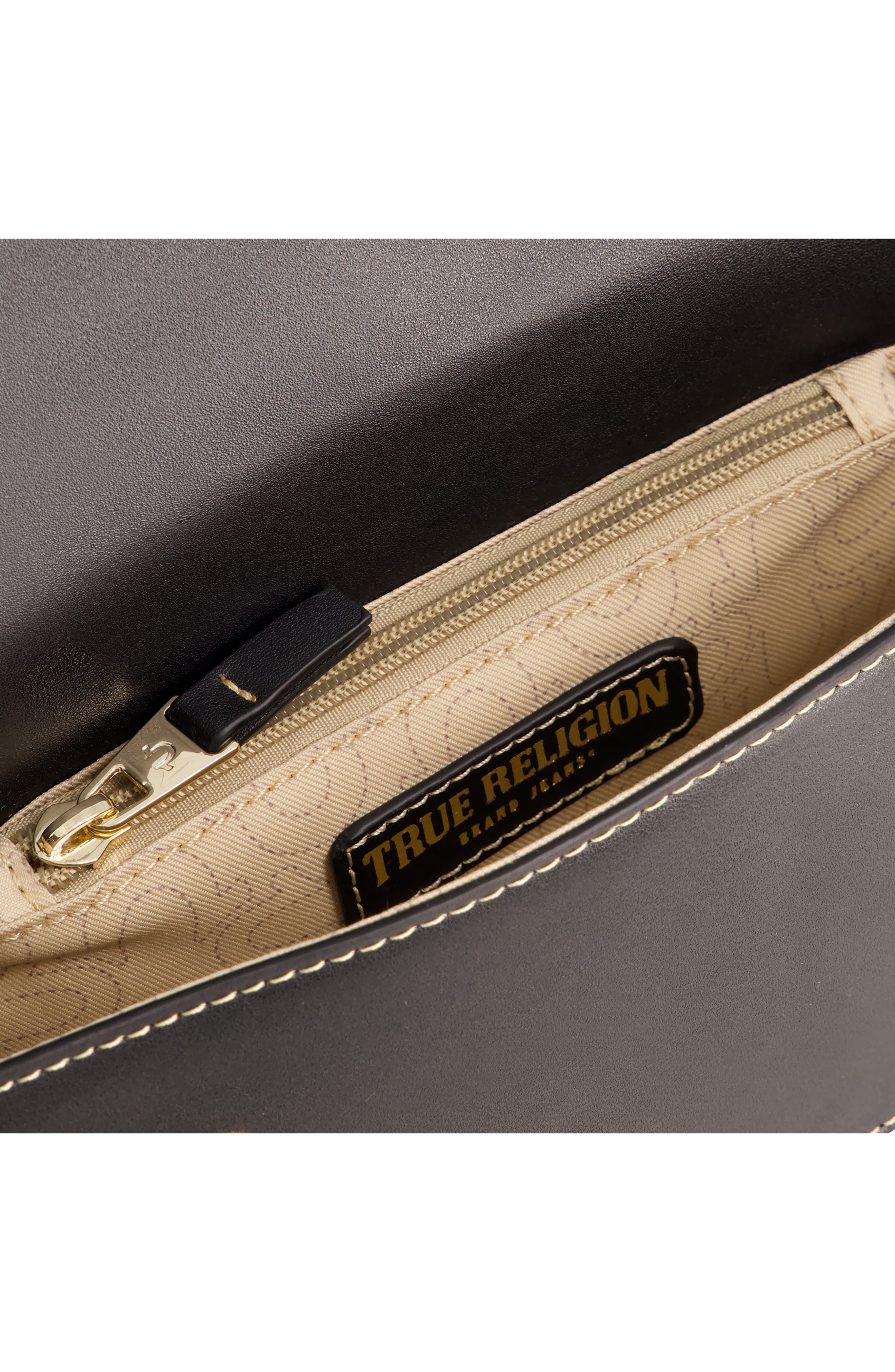 True Religion Horseshoe Small Crossbody Bag, Alternate, color, Black