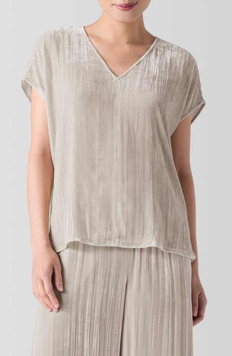 Eileen Fisher Crushed Velvet Top