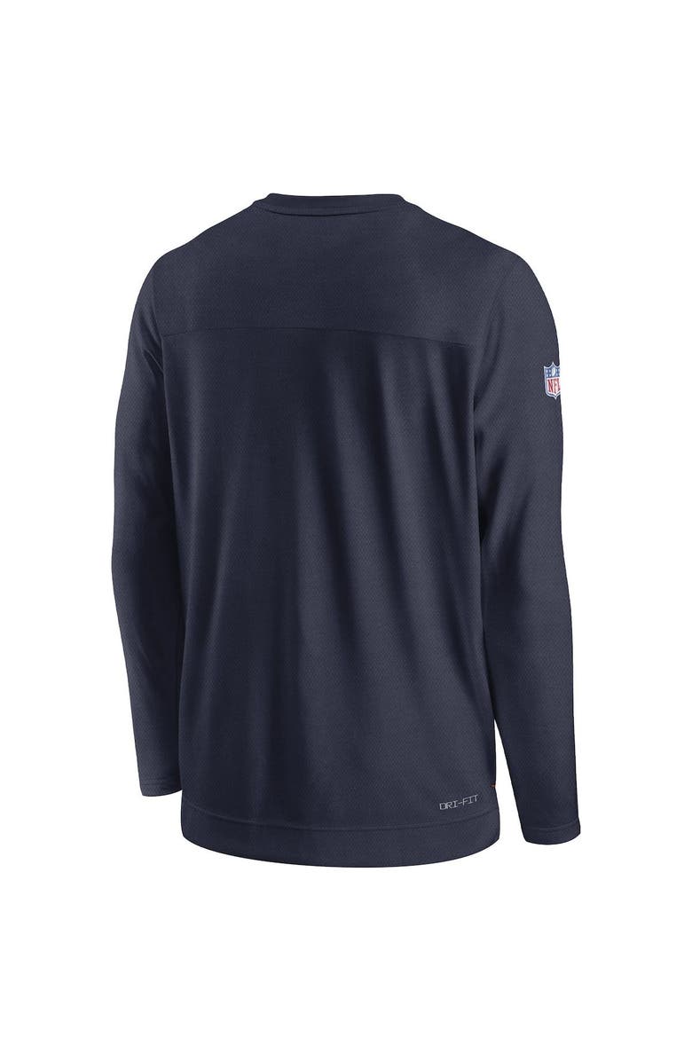 Nike Men's Nike Navy Denver Broncos Sideline Lockup Performance Long Sleeve T-Shirt, Alternate, color, 