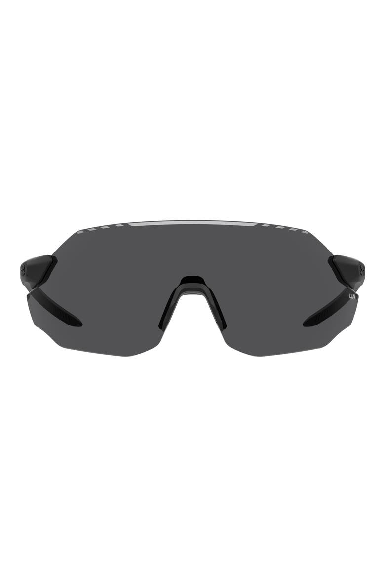Halftime 99mm Shield Sport Sunglasses, Main, color, MATTE BLACK / GREY OLEOPHOBIC