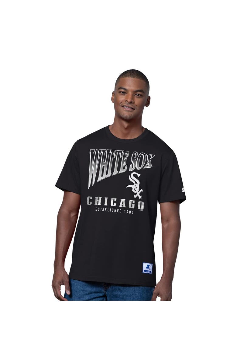 STARTER Men's Starter  Black/Heather Gray Chicago White Sox Two-Pack T-Shirt Set, Alternate, color, Black
