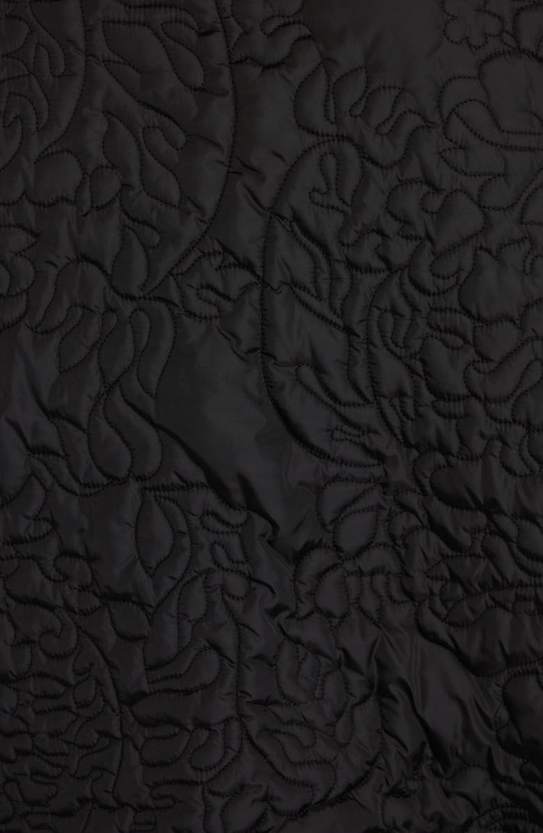 Versace Barocco Quilted Nylon Bomber Jacket, Alternate, color,