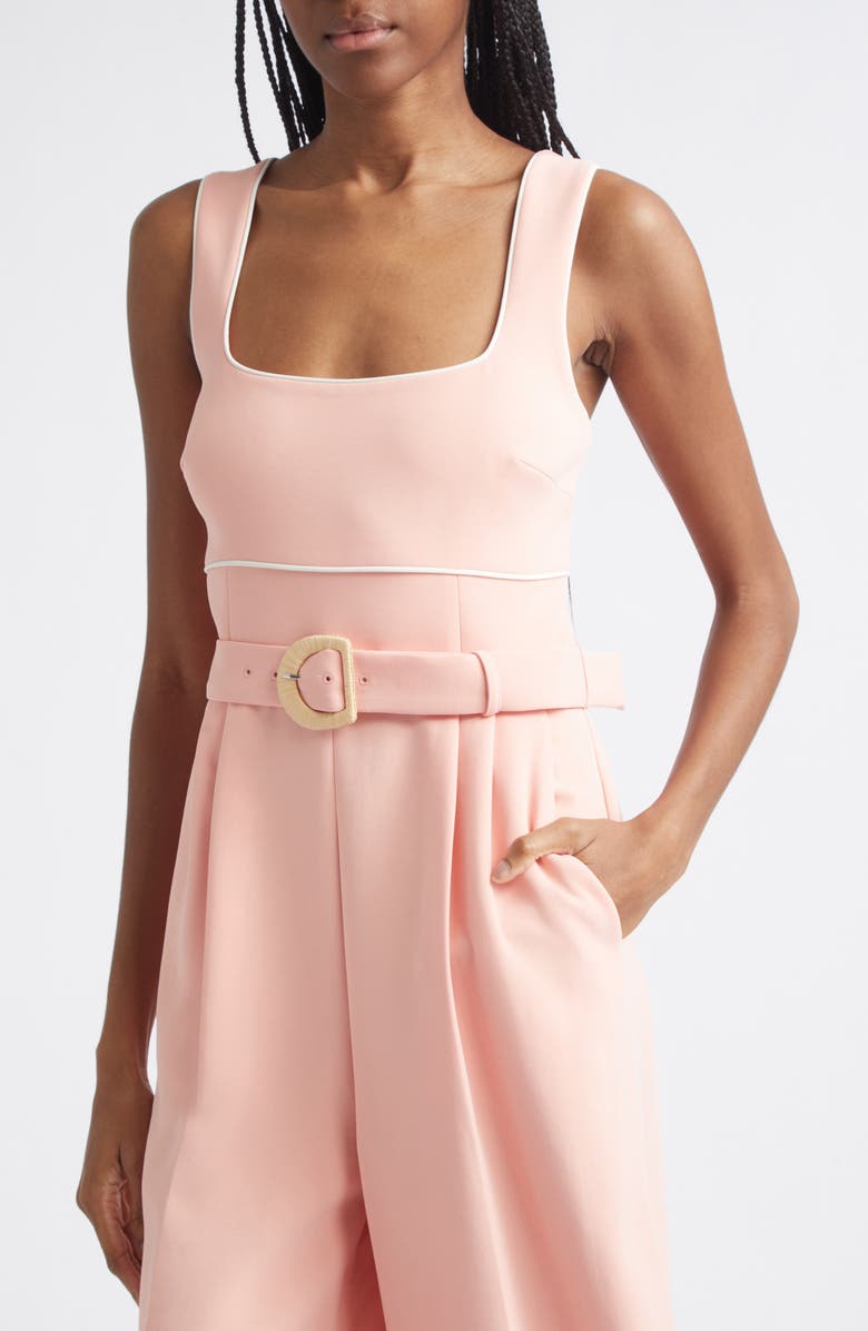 Reiss Dia Piping Detail Jumpsuit, Alternate, color, Pink
