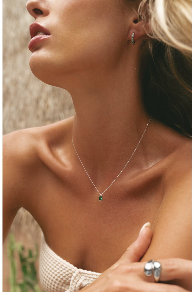 Emerald Necklace, Alternate, color, Silver