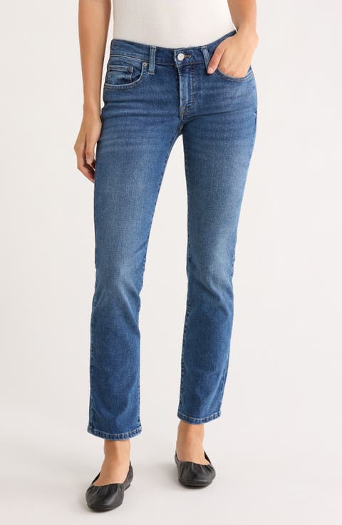 Sweet Mid Rise Straight Leg Jeans (Crescentville)