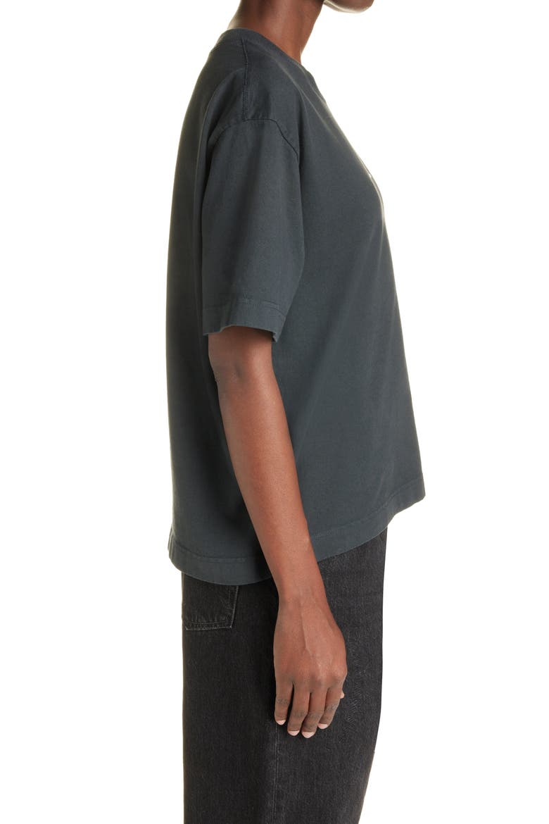 Logo Graphic Cotton Tee, Alternate, color, BLACK
