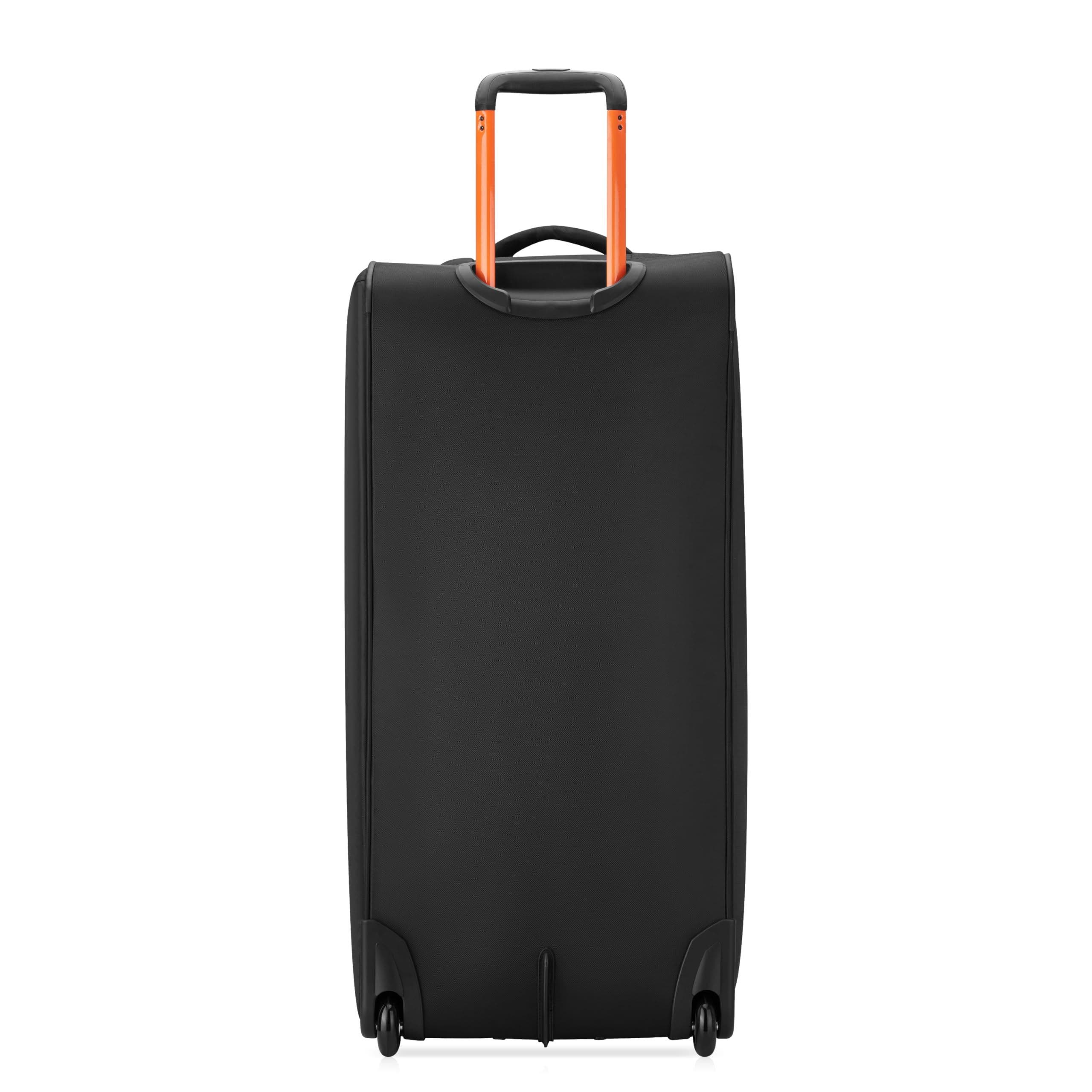JS009D 31 Inch Two Wheel Rolling Travel Duffle Bag, Alternate, color, Black