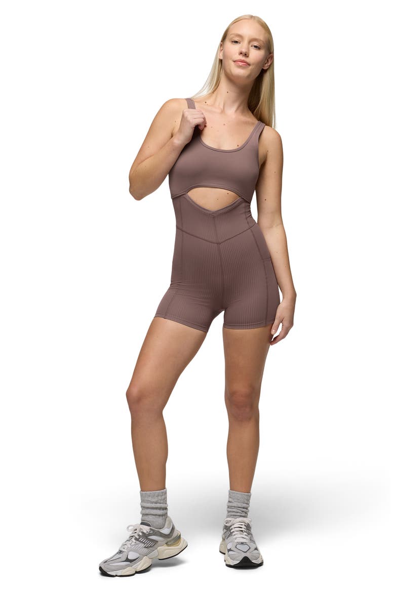 Luxara Salutations Romper, Alternate, color, CAROB