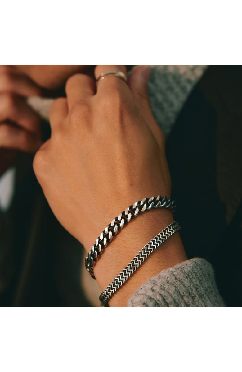 LOUPN Cuban Chain Bracelet, Alternate, color, Silver