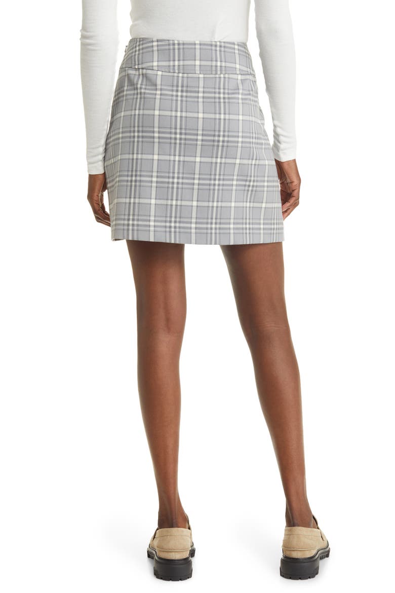 Plaid Miniskirt, Alternate, color, GREY AVERY PLAID