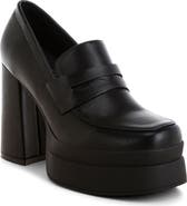 LONDON RAG Edwina Block Heel Platform Pump