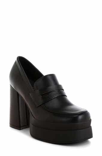 LONDON RAG Edwina Block Heel Platform Pump