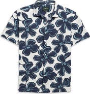 Rodd & Gunn Hamilton Bay Weekend Fit Floral Short Sleeve Stretch Seersucker Button-Up Shirt