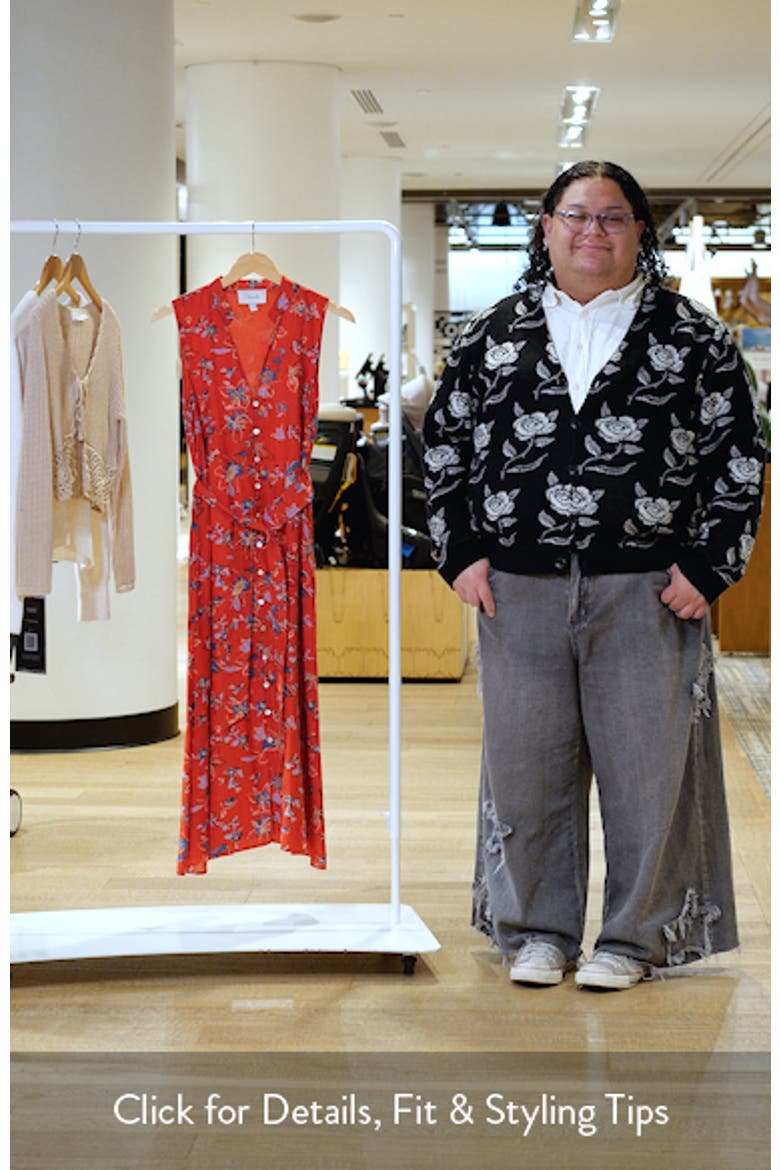 Cheyenne Floral Cotton Blend Sleeveless Shirtdress video
