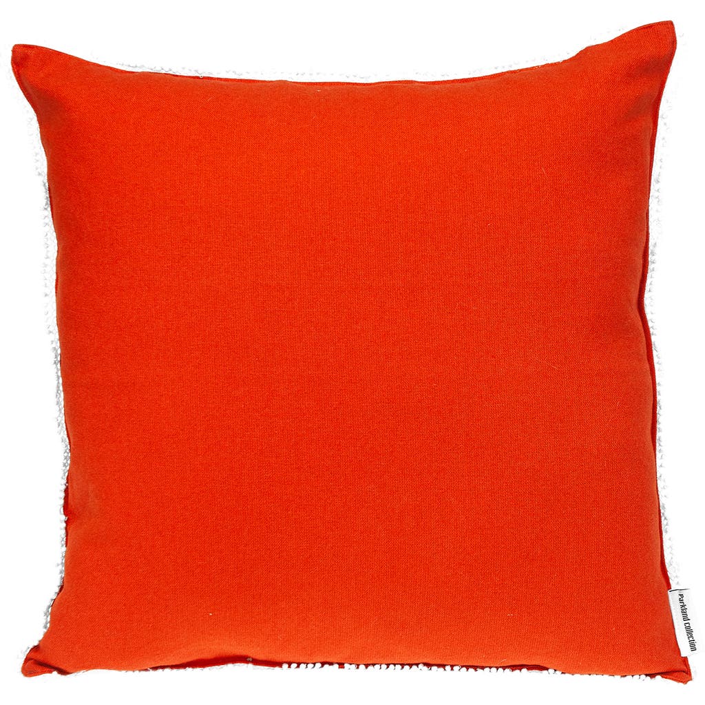 Parkland Collection Crochet Dot Throw Pillow In Red