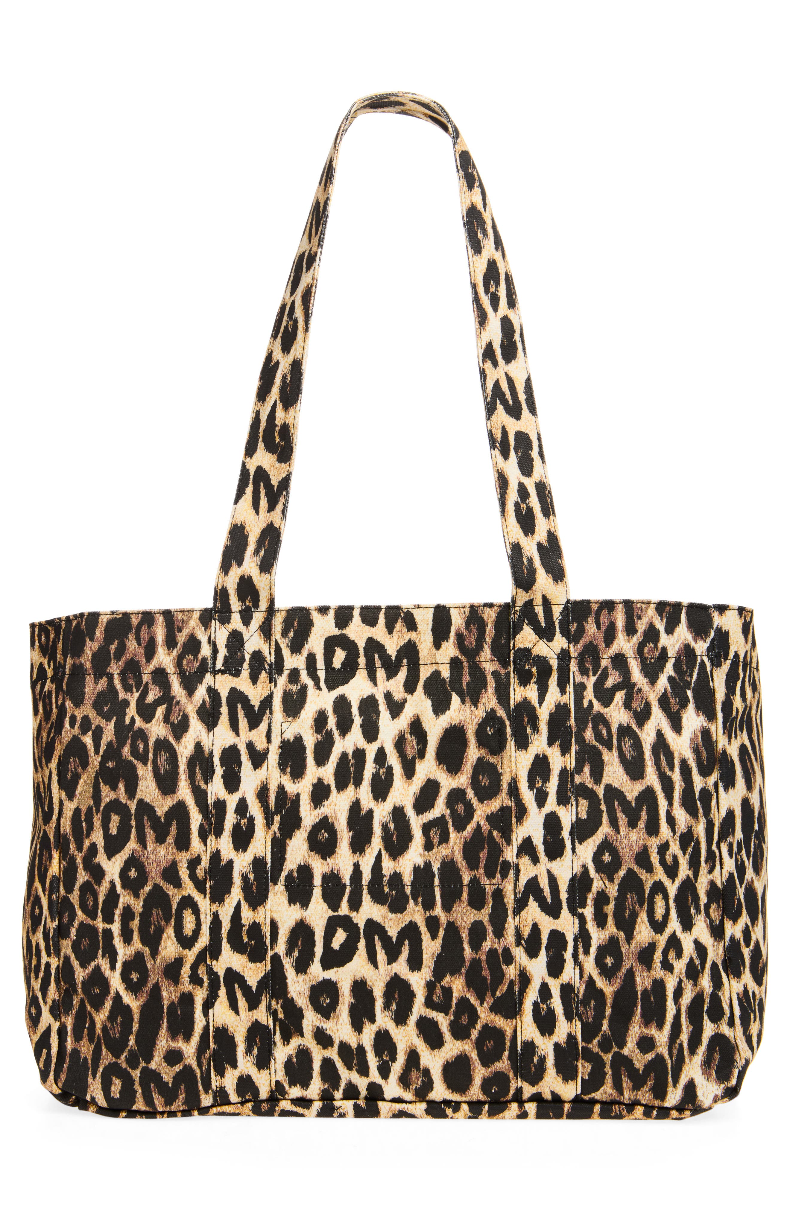 Leopard Canvas Tote, Alternate, color, LEOPARD