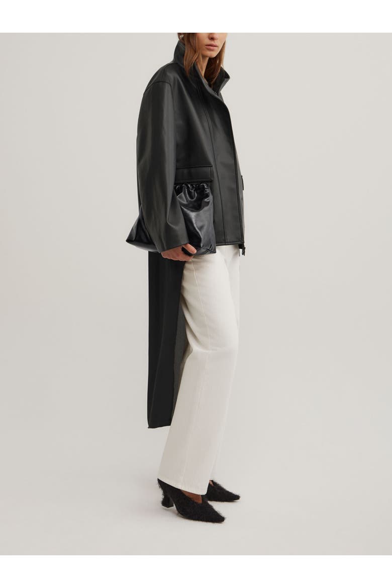 Hi Low Woven Top, Alternate, color, Black
