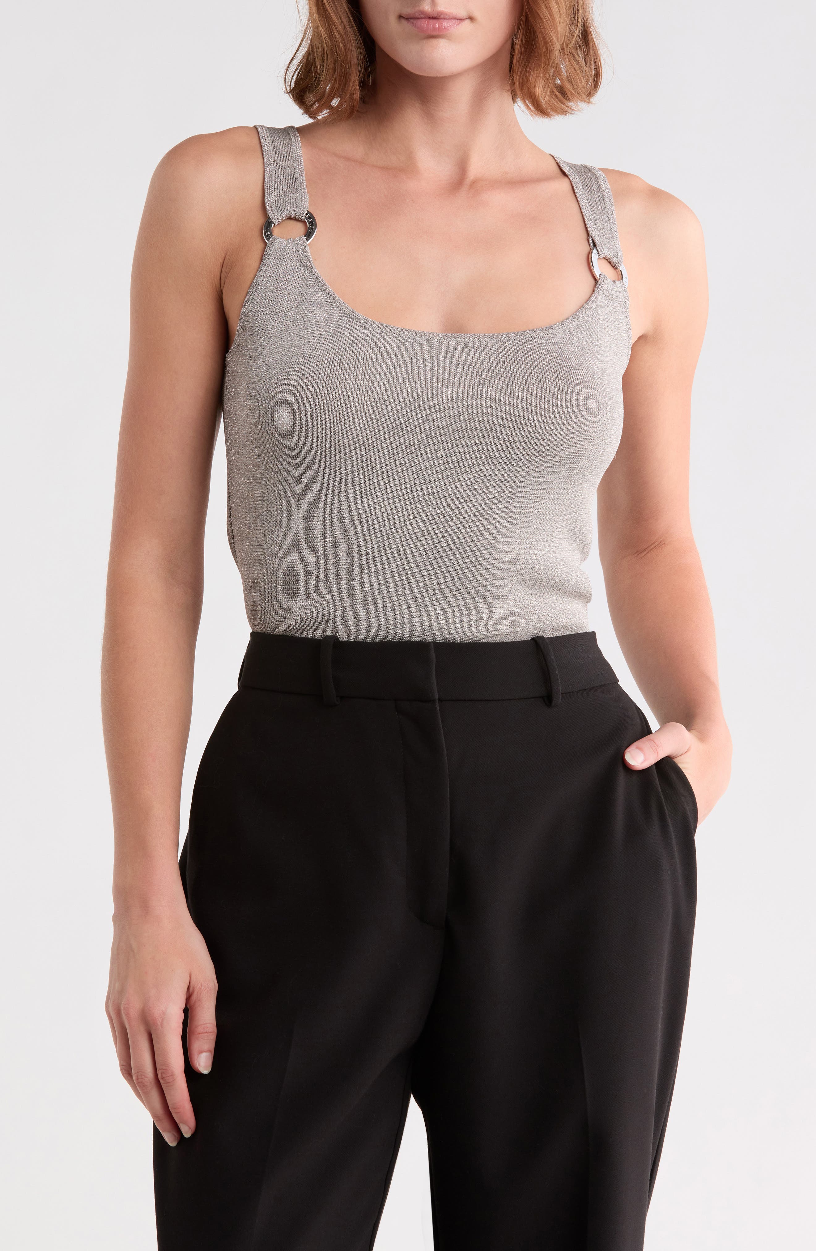 Metallic Blend Knit Tank