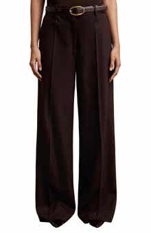 Reiss Solene Wool Blend Wide Leg Pants